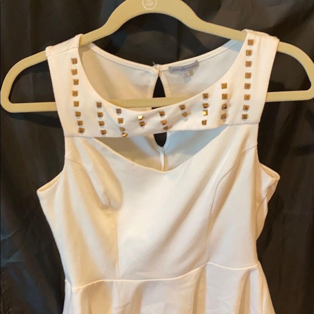 White embellish top